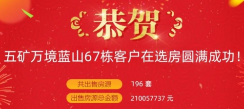 五礦萬(wàn)境藍(lán)山開(kāi)盤(pán)勁銷(xiāo)2億，以國(guó)匠品質(zhì)致謝一城厚愛(ài)